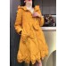 Luxury Yellow Bow Nail bead Casual Winter Duck Down Winter Coats