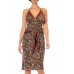 Morphew Collection Green & Brown Paisley Silk Scarf Dress Made From Emanuel Ungaro Vintage